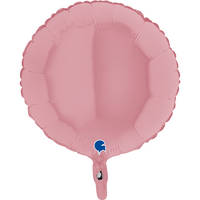 Grabo Foil Balloon Matte Pastel Pink Round 18"