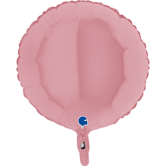 Grabo Foil Balloon Matte Pastel Pink Round 18"