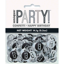 Black Glitz 13th Birthday Foil Confetti 14g
