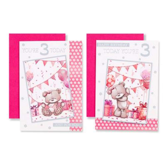 Poppyhill C50 Birthday Age 3 12pk