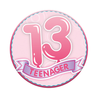 Small Badges Age 13 Female 6pk