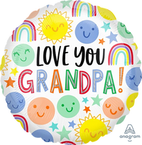 Anagram Love You Grandpa 18" Foil Balloon