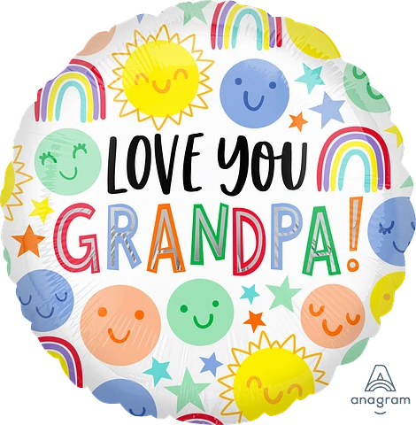 Anagram Love You Grandpa 18" Foil Balloon