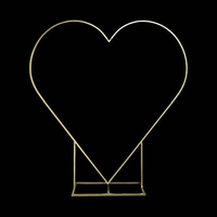 Heart Frame With Stand Gold 2M