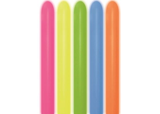 Sempertex Neon Asst 260 Nozzle Up 50pk
