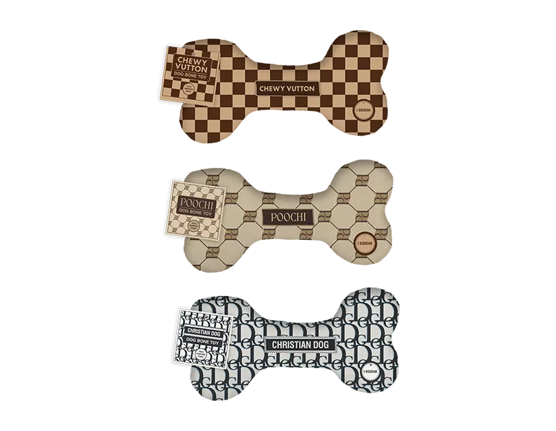 Luxury Dog Bone Toy (Design May Vary)