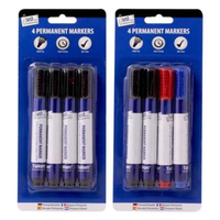 Tallon 4 Pack Permanent Markers Bullet Tip
