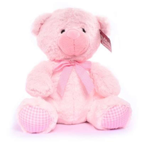 Tiger Feet Plush Nursery Bear Pink 35cm