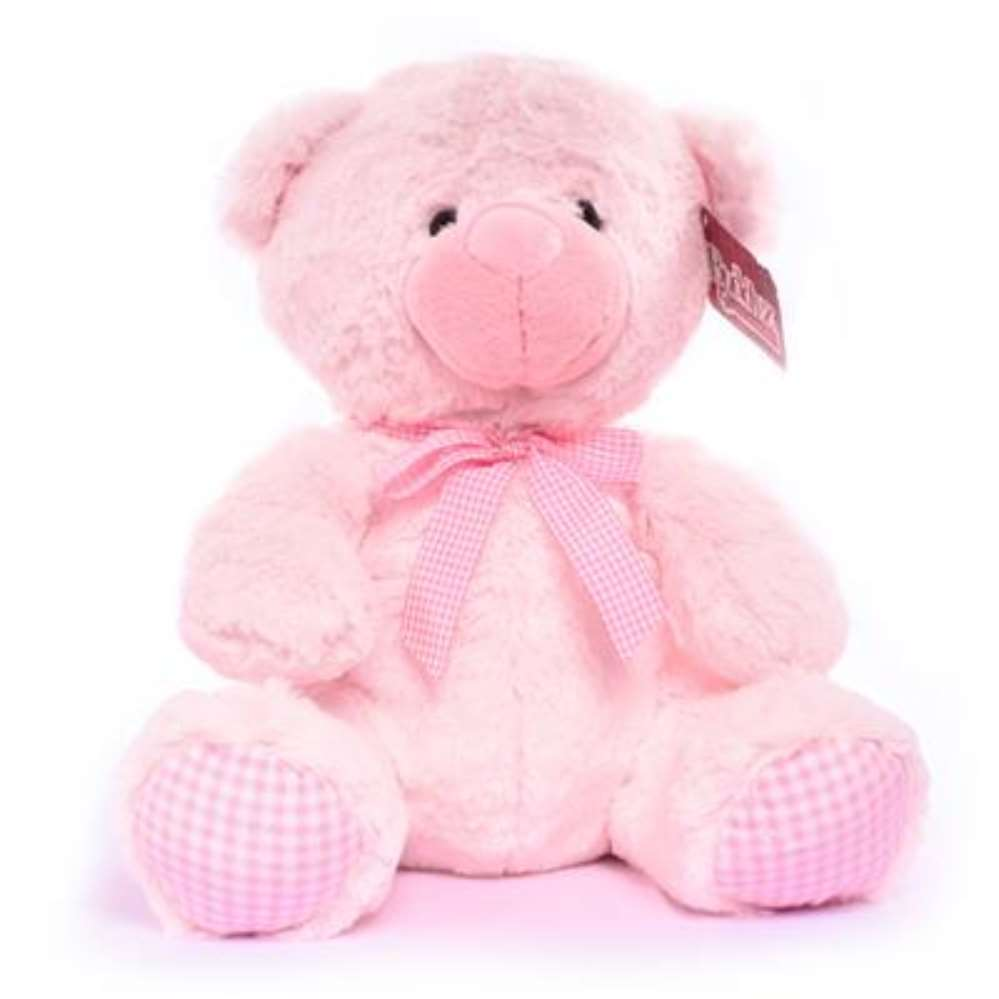 Tiger Feet Plush Nursery Bear Pink 35cm