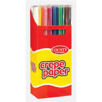 Crepe Paper Assorted 150x50cm 48pk