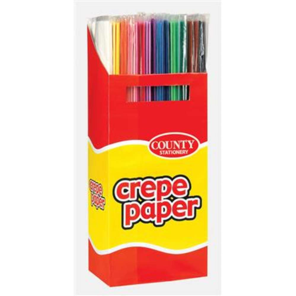 Crepe Paper Assorted 150x50cm 48pk