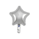 Oaktree Silver Star 9" Foil Balloon (Loose)