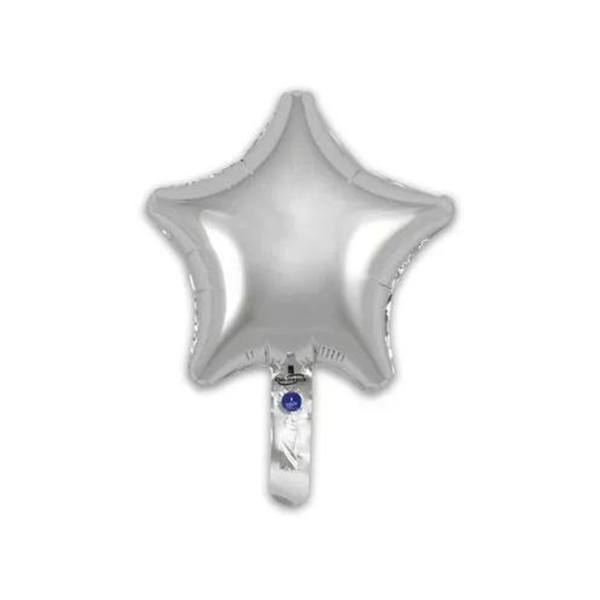 Oaktree Silver Star 9" Foil Balloon (Loose)
