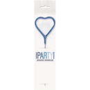 Unique Party Candle Sparkler Blue Glitz Heart 7