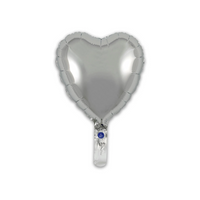 Oaktree Silk Gold Heart 9" Foil Balloon (Loose)