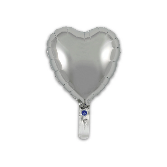 Oaktree Silk Gold Heart 9" Foil Balloon (Loose)