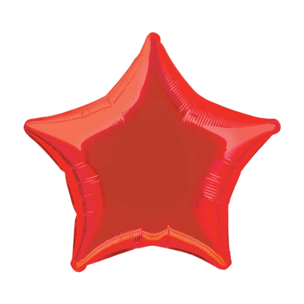 Flexmetal Foil Balloon Red Star 18" (Loose)
