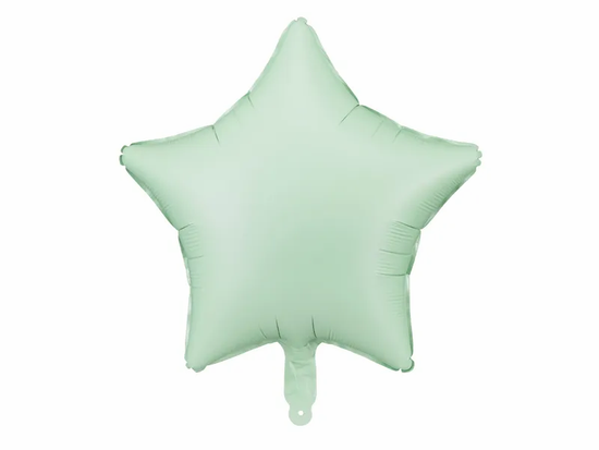 PartyDeco Foil Balloon Matte Green Star 19