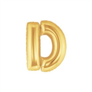 Oaktree Foil Balloon Gold 7" Letter D