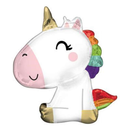Anagram Foil Balloon Satin Sitting Unicorn 29"