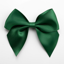Ribbon Bows Bottle Green 10cm 6pk