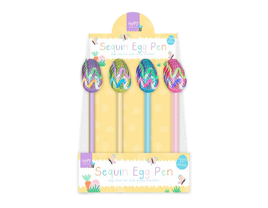 Gem Imports 24 Pack Pen Sequin Egg