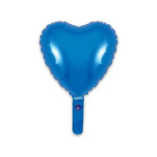 Oaktree Blue Heart 9" Foil Balloon (Loose)