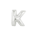 Oaktree Foil Balloon Silver 7" Letter K