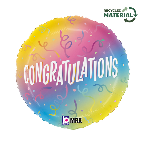Grabo Foil Balloon Congrats Ombre 18