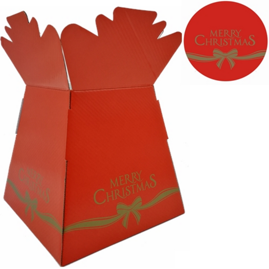 Merry Christmas Bow Bouquet Box