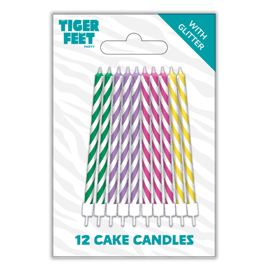 Tiger Feet 12 Pack Party Candle Magic