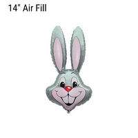 Grey Rabbit 14" Foil Balloon Loose