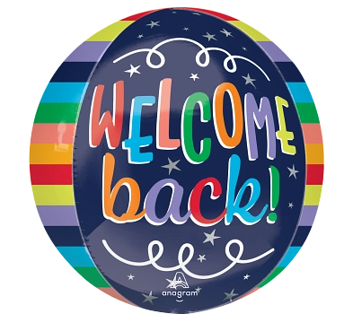 Anagram Foil Balloon Orbz Welcome Back 16