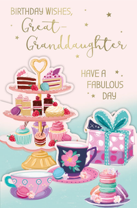 Prelude C75 Birthday Great-Granddaughter 6pk