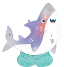 Anagram Foil Balloon Airloonz Shark Party 54