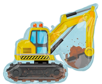 Anagram Construction Vehicle 28" Foil Balloon