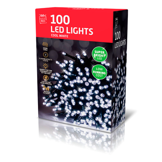 Uncle Bills 100 Pack LED Lights White