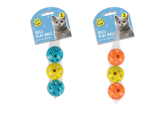 Bell Playball 3pk (Colour May Vary)