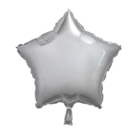 Unique Foil Balloon Silver Star 18"