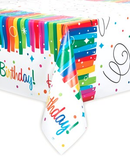 Unique Rainbow Ribbons Tablecover 54"x84