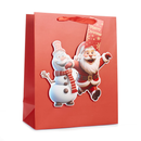 Tulip 6 Pack Gift Bags Santa & Snowman Medium