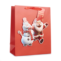 Tulip 6 Pack Gift Bags Santa & Snowman Medium