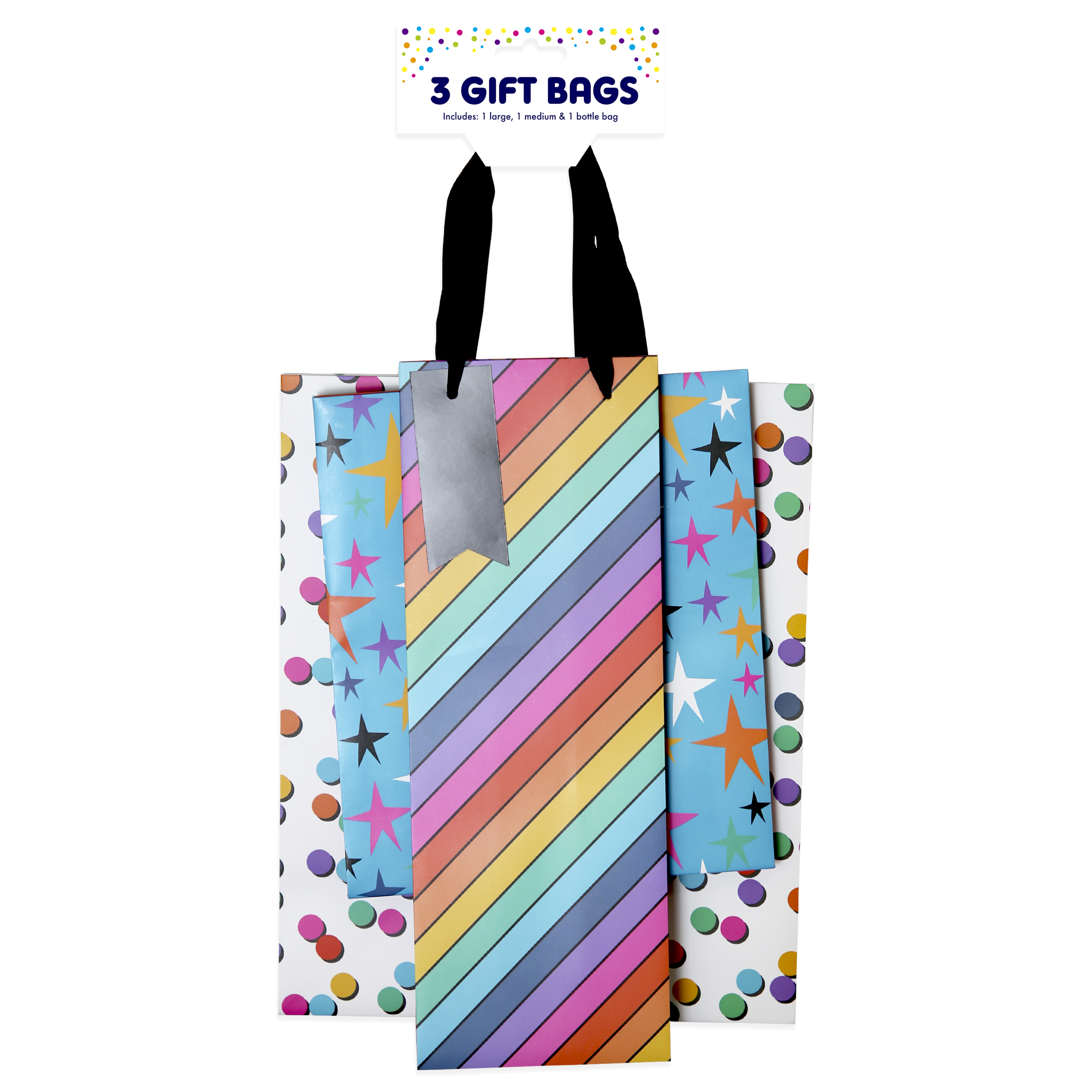 Eurowrap 3 Pack Gift Bag Generic Assorted