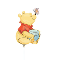 Anagram Winnie The Pooh 9" Mini Shape Foil Balloon