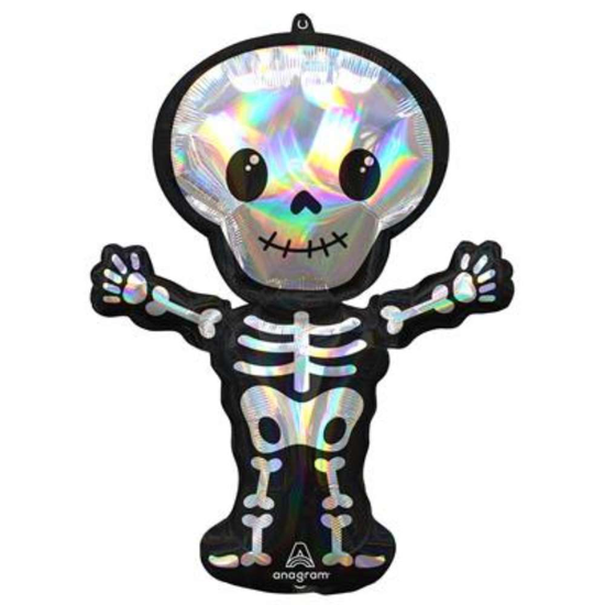 Amscan Iridescent Skeleton 34" Foil Balloon