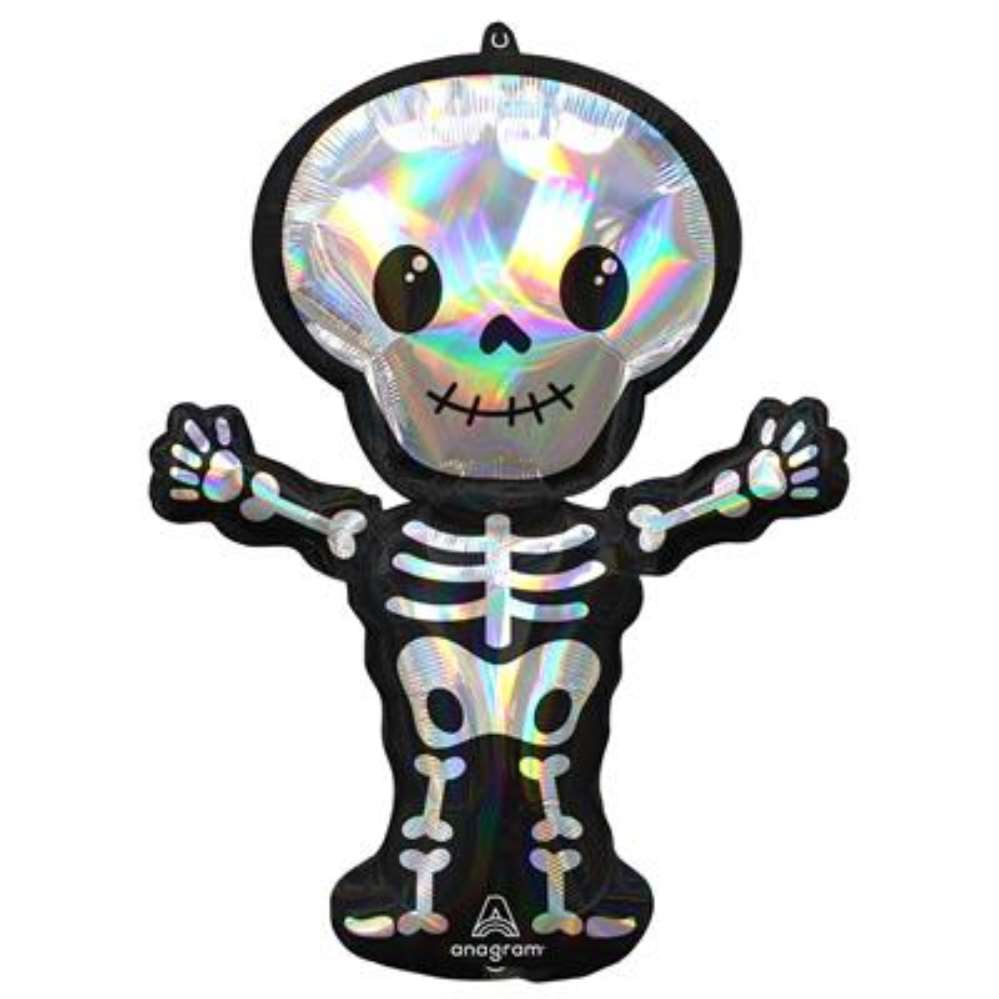 Amscan Iridescent Skeleton 34" Foil Balloon