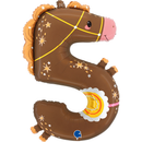 Grabo Puppyloons Foil Balloon 35" Number 5