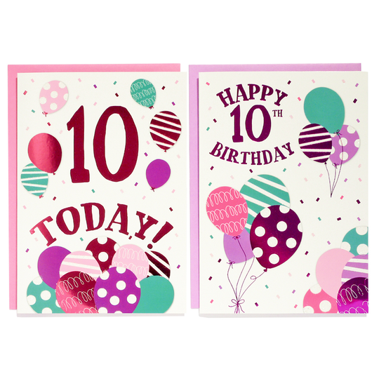 Poppyhill C50 Birthday Age 10 12pk
